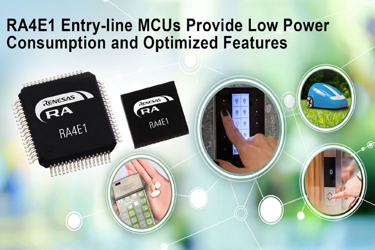 RA4E1 Entry-line MCUs from Renesas Electronics
