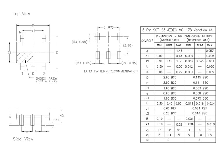 2D-Model and Dimensions of SPX3819