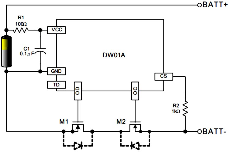 Battery Protection Circuit Diagram
