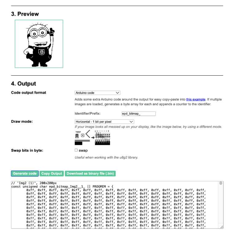 Arduino Code Selection