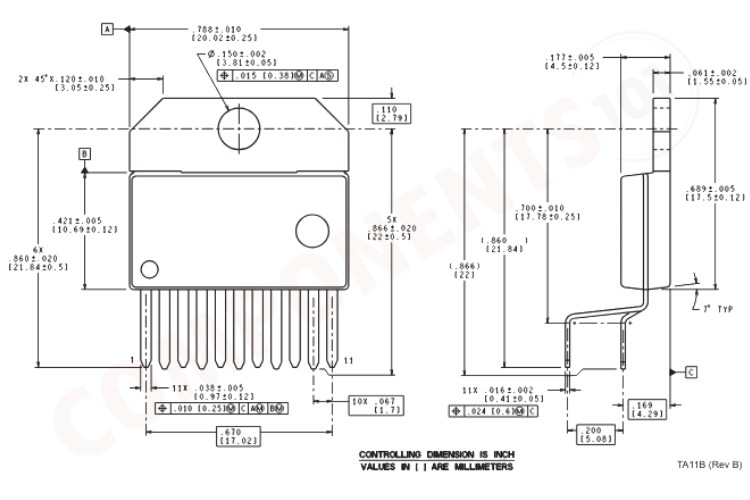 LM3886 2D Model