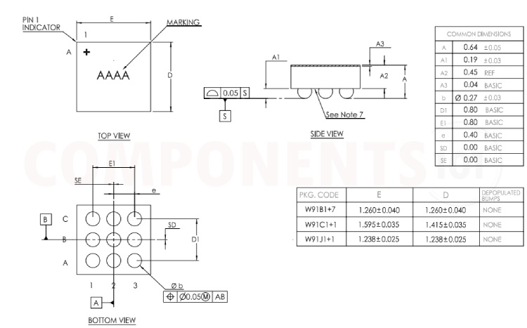 MAX17043 UCSP Package