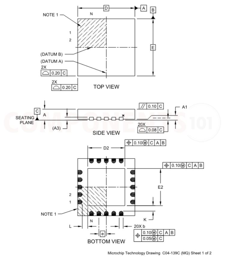 MCP2200 VQFN