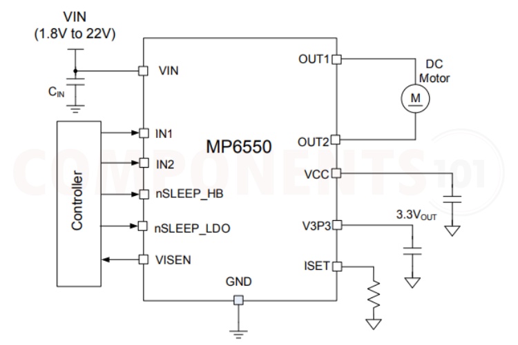 MP6550 Schematic Diagram