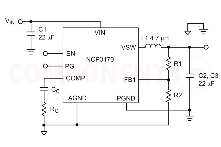 NCP3170 Circuit Diagram