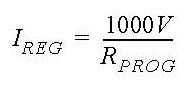 program resistor and charge current formula