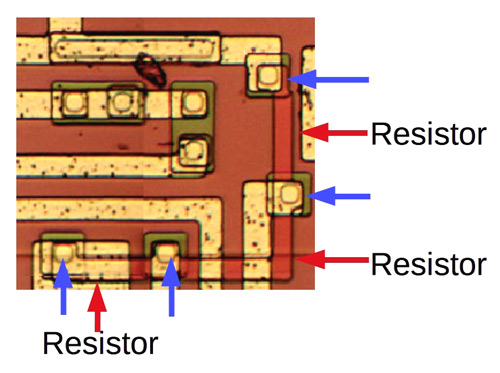 Resistor on a IC Die