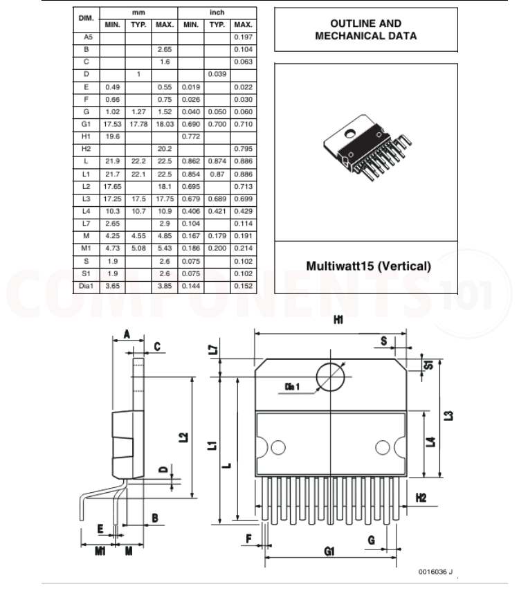 TDA7293 2D Model