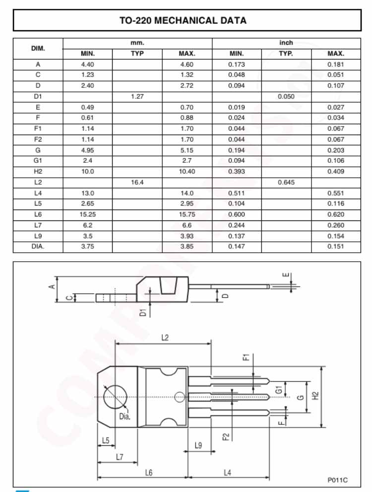 TO-220 2D Model