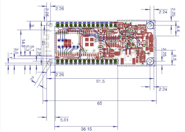 Arduino MKR1000 Dimensions