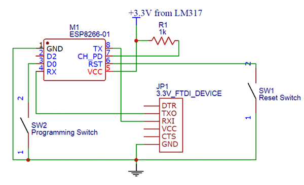 ESP8266 Example Circuit