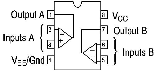 JRC4558 Internal Diagram