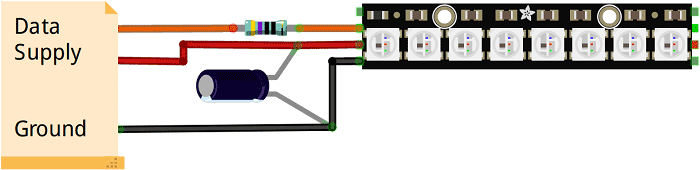 NeoPixel LEDs Circuit Connections