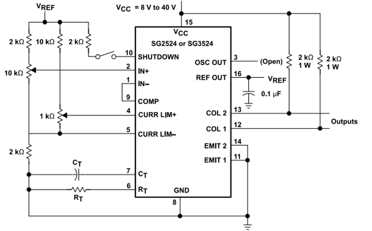 SG3524 Application Circuit
