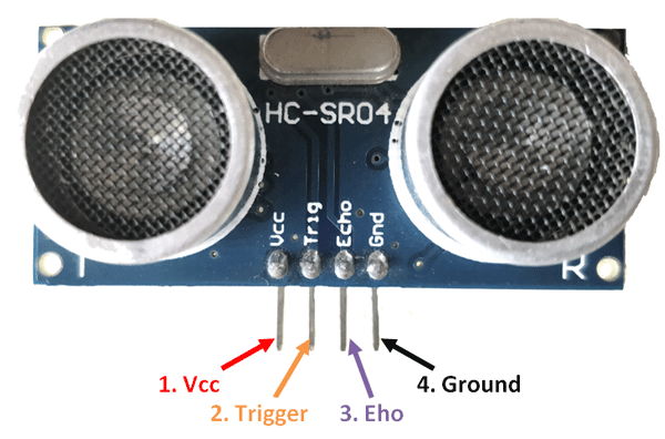 HC-SR04 Ultrasonic Sensor Pinout